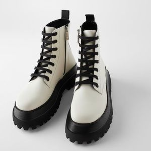 Zara lug sole platform boots